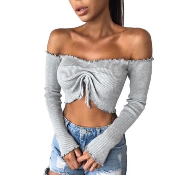 Strapless Ruffle Top - Picture 2 of 8